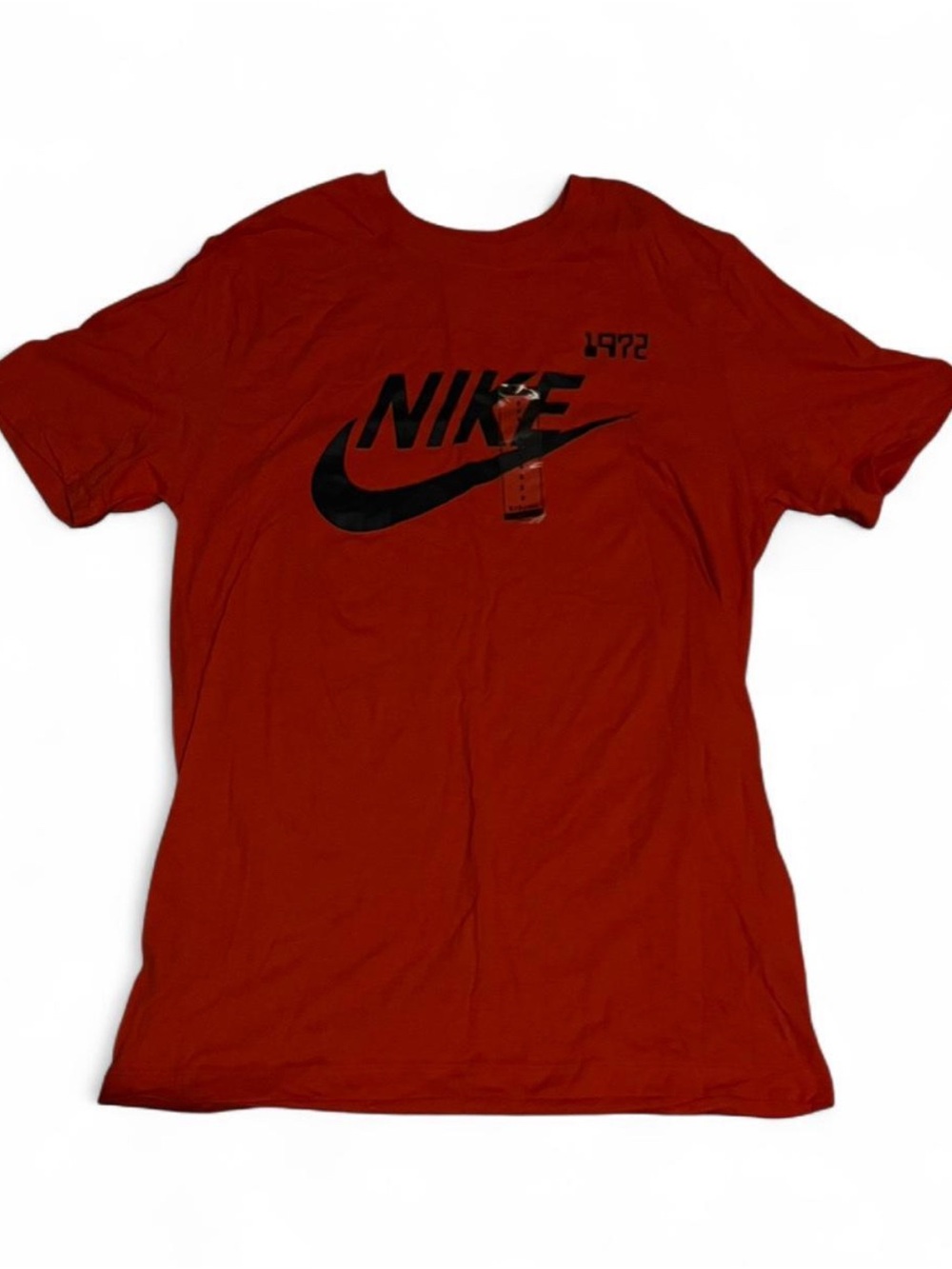 Nike Red Short Sleeve Tee with Black Swoosh